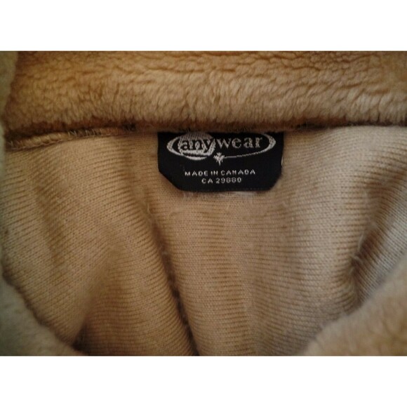 Anywear Womens Brown Fleece Full Zip Jacket Vest Made In Canada Size L - Picture 7 of 7